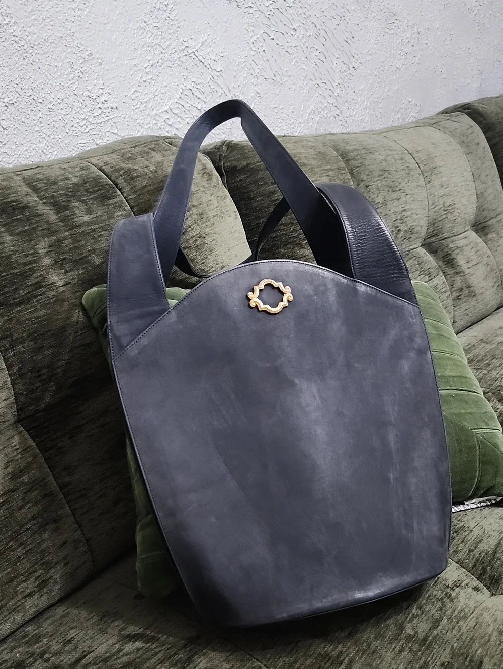 Bally Rare Nubuck Leather Shoulder Bag Vintage Luxury Pristine
